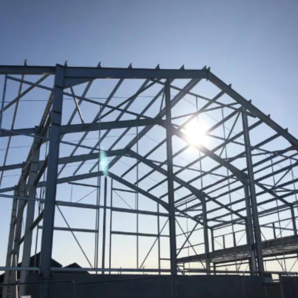 Welded Commercial Lightweight Steel Frame Construction H Shape For Workshop