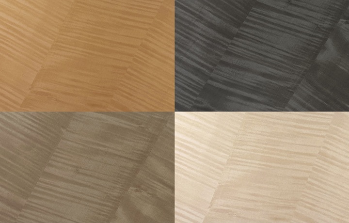Figured Maple Decorative Paper for HPL and Other Wood-Based Substrate Laminates