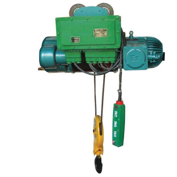 Machining lifting Electric Crane Hoist 2 Ton Wire Rope Hoist Trolley