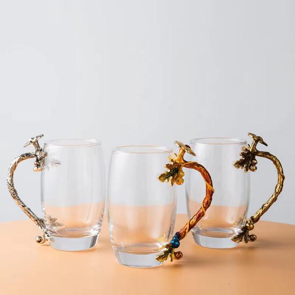 Dragon 9cm Height Custom Tea Cup With Spoon As Promotional Gifts