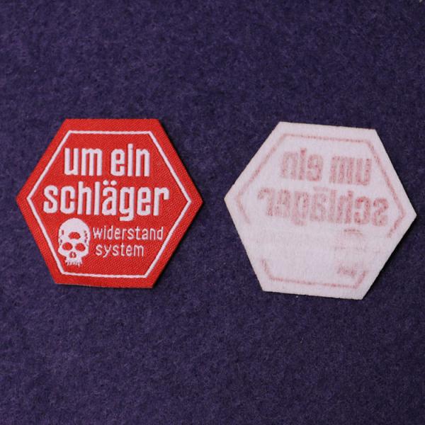 Iron On White Woven Custom Clothing Labels 100% Cotton Label For Kids Garment