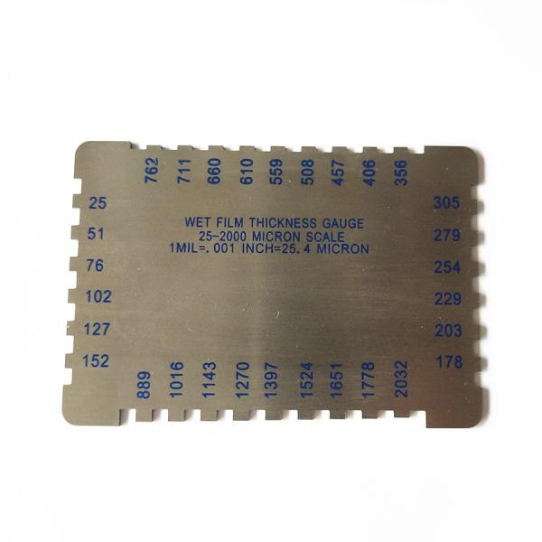 Customized 1.0mm Wet Film Thickness Combs Gauge MIL Gauges Step Gauges with OBM Support
