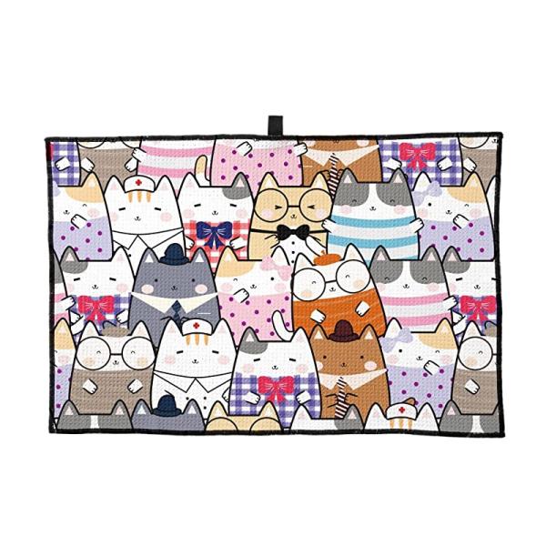 Дизайн логотипа квадратных полотенец гольфа Microfiber формы простой