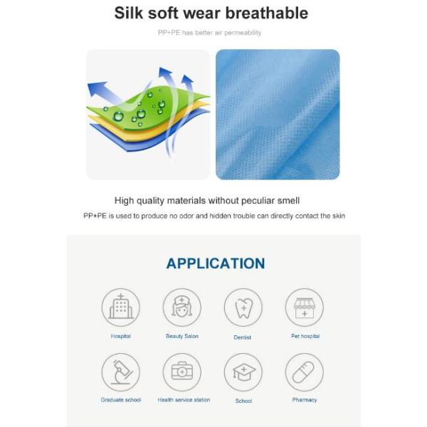 CE Certificates Double Breasted Sterile M Disposable Surgical Gown