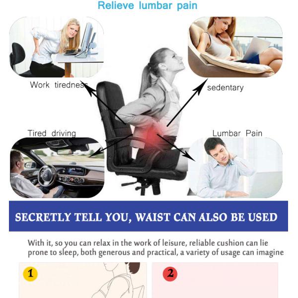 Comfortable Back Support Cushion Pillow for Sofa Made of 100% Polyester Material