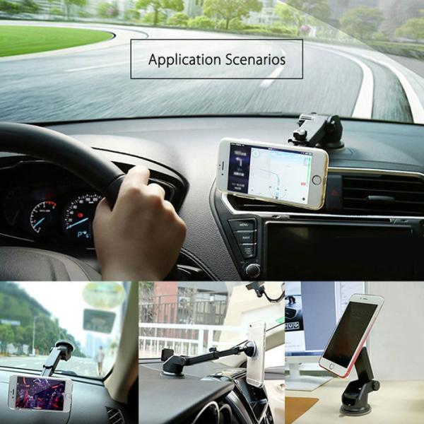 360 Degree Windshield Mount Holder Universal Magnetic Car Phone Holder 105x70x80 Cm