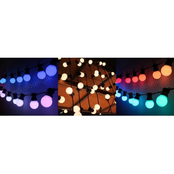 360 Degree RGB Pixel Light Bulb Dynamic Colorful DMX 50mm Pixel Bulb String Light