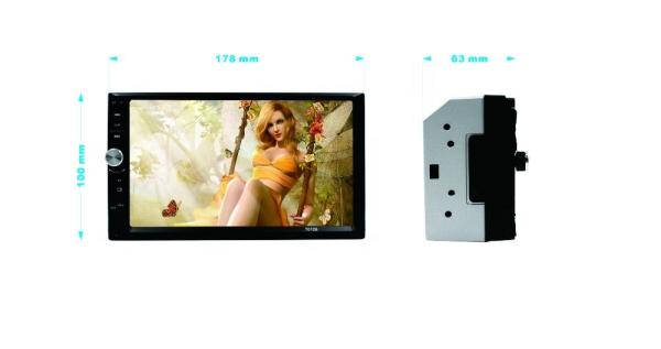 Commercial Double Din Car Stereo With Gps And Bluetooth CE FCC Approved