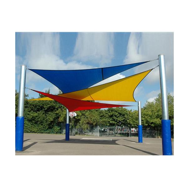 Foldable Sail Knitted Garden Wind Screen Uv Blocking Outdoor Shades
