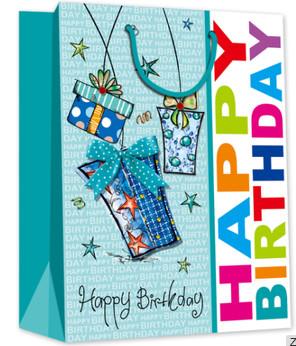 Very popular birthday design gift packing paper bag in US market