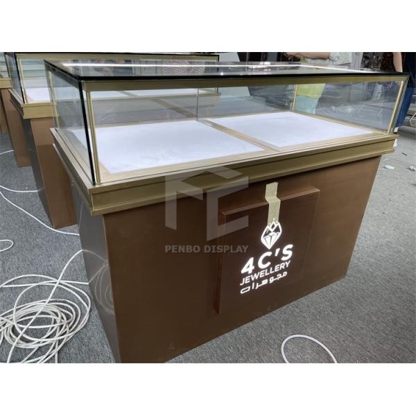 Vitrina gruesa moderada de la joyería del vidrio de los muebles de la joyería del vidrio 10m m con el ODM de la cerradura