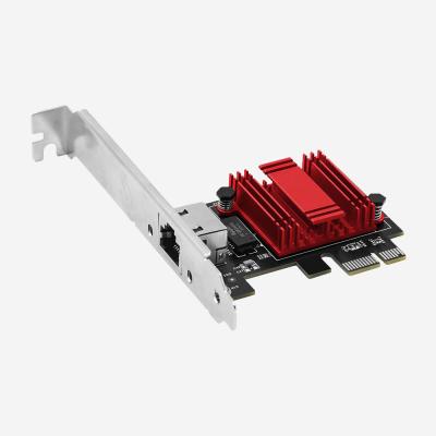 O cartão vermelho de RTL8125B PCIE prendeu a placa de rede RSS do computador