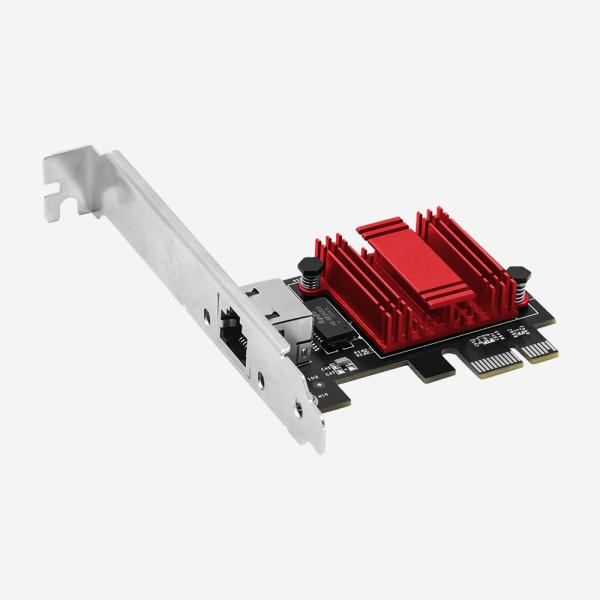 O cartão vermelho de RTL8125B PCIE prendeu a placa de rede RSS do computador