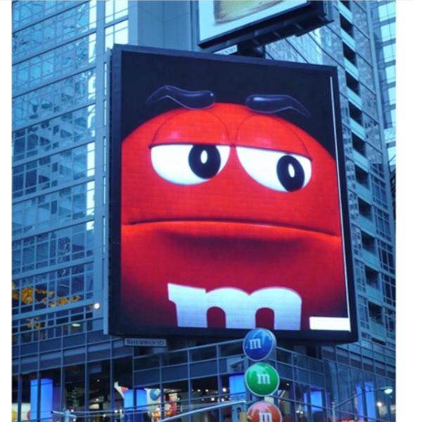 320*160mm P8 Outdoor LED Screen Full Color 960*960mm Iron Cabinet LED Display
