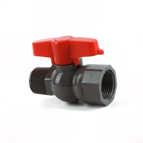 3/4 Inch PVC Ball Valve with Handle STANDARD Length PP Ball OEM Customization Supported