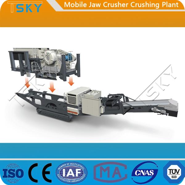 TS1142E710 80tph Mobile Jaw Crusher Plant