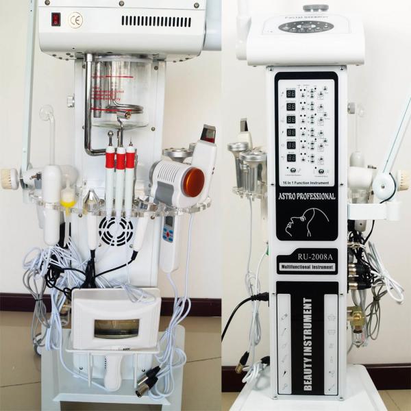 ABS Multifunction Beauty Equipment Facial Steamer With Microdermabrasion Ultrasonic Skin Scubber