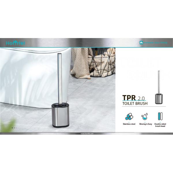 TPR 2.0 Stainless Steel Toilet Cleaning Brush And Holder Set Modern Design