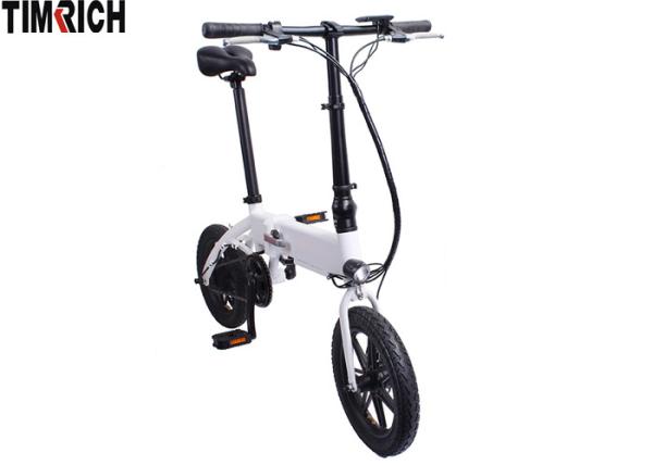 Two Wheel 14 Inch Power Assisted E Bike Aluminium Alloy Customize TM-KV-1430