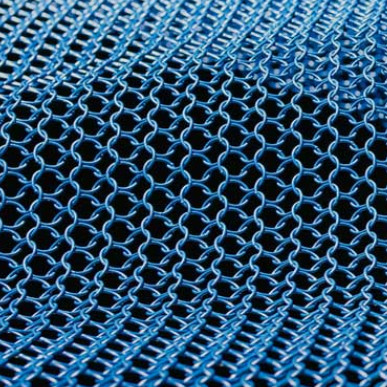 Versatile Metal Ring Mesh Electroplated Surface Easy Install