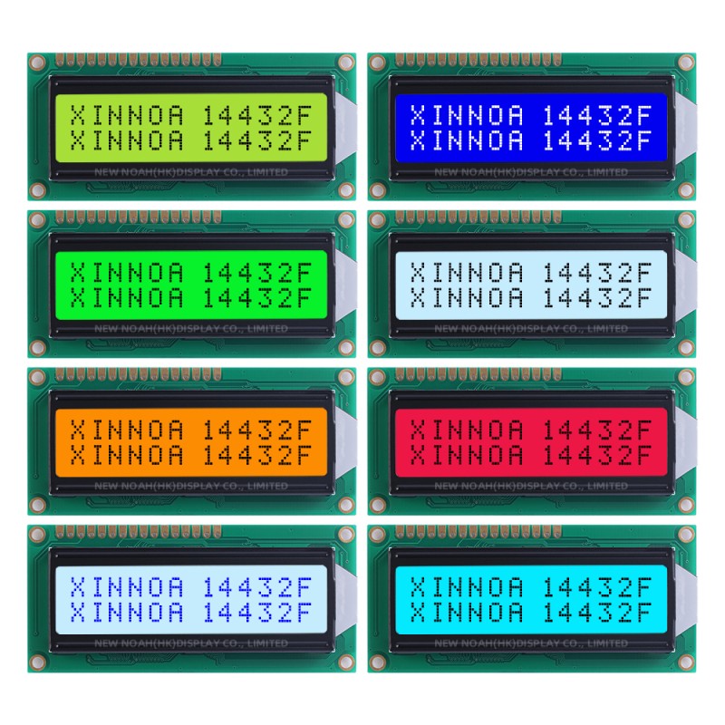 Yellow Green Film 14432F 80X36X12.2MM Serial SPI/Parallel Graphics Display LCM ST7920/AIP31020