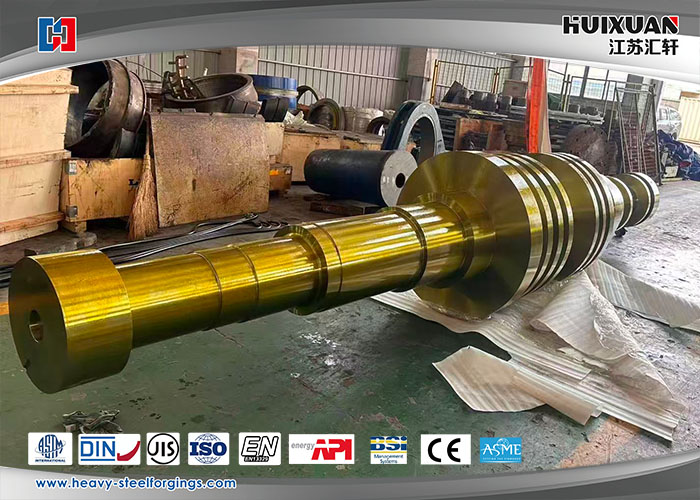 Steam Turbine Rotor Forging Using Alloy Steel Materials with Melting Process EF LF VD and Machining from Rough to Finish