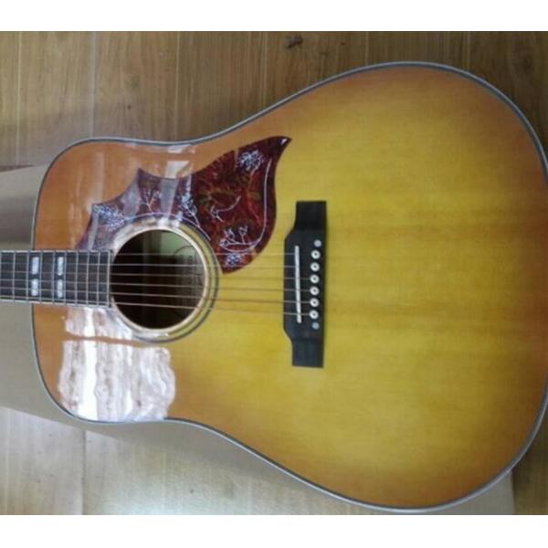 2018 New Chibson Orange burst Chibson H-Bird acoustic guitar GB honey burst color H-Bird electric acoustic guitar
