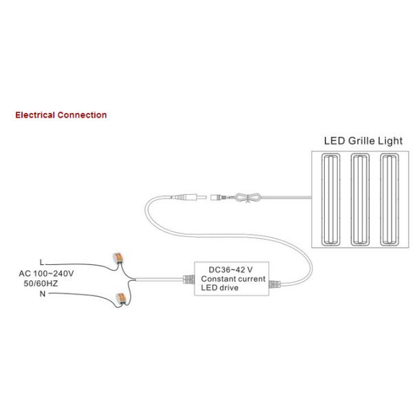 Entertainment Lighting 600x600 LED Panel Dimmable , Stainless Steel Lamp Body Material