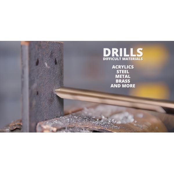 High Speed HSS Drill Bit 11mm Cobalt Tough Metal Steel Vision Stepped Drill Bit 3/8