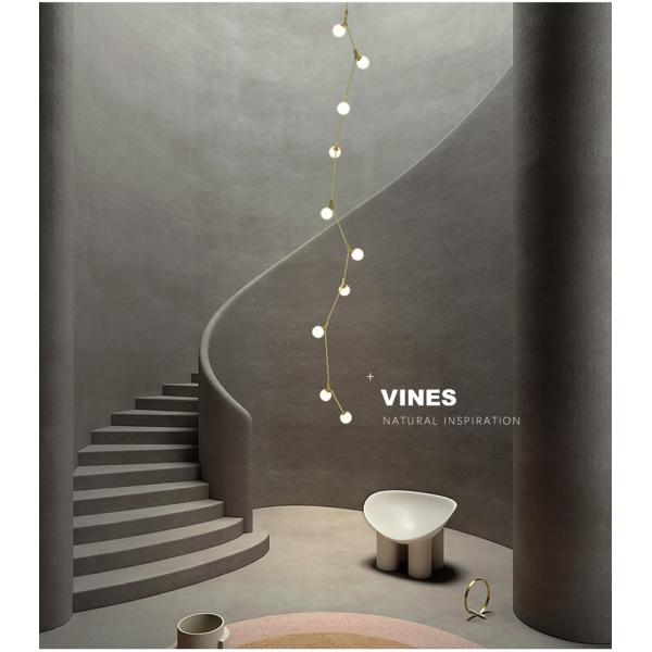 Creative Tree Branch Chandelier Villa Staircase Ceiling Glass Ball Chandelier Lights（WH-NC-72)