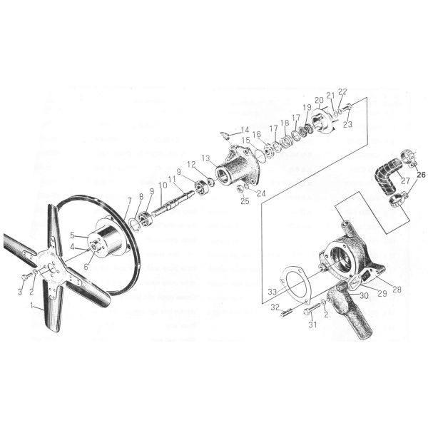 495AG Diesel Engine Spare Part - Water Pump Assembly  - 495A-07000