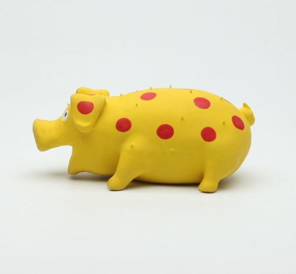 Cheap Eco-friendly Latex Grunting squeaky pig toys for dog pet toys