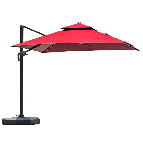 Outdoor Garden Restaurant Windproof Cantilever Picnic Aluminum Alloy Patio Umbrella for Leisure