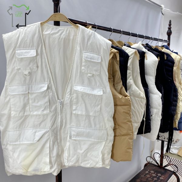 Second Hand Ladies Clothes Grade A Outdoor Warm Autumn Winter Old Clothes Slim Fit