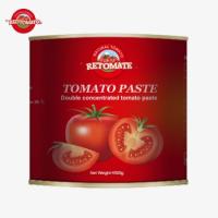 Pasta de tomate de qualidade superior para 2024 embalada em saquetes a granel de 4500 g cada, com uma concentração de 28-30 Brix