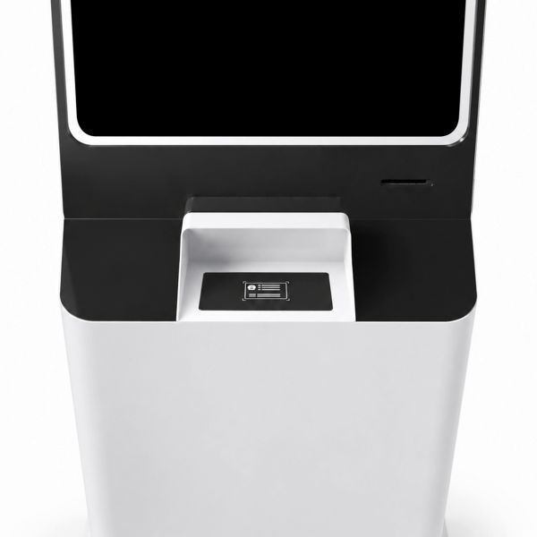 32 Inch Floor Standing Touch Kiosk Windows Android Face Recognition Smart Visitor Management Terminal Receipt Printer SDK LCD