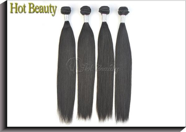 Grade 6A 100 Virgin Peruvian Hair Extensions With Double Weft , Silk Straight Hair