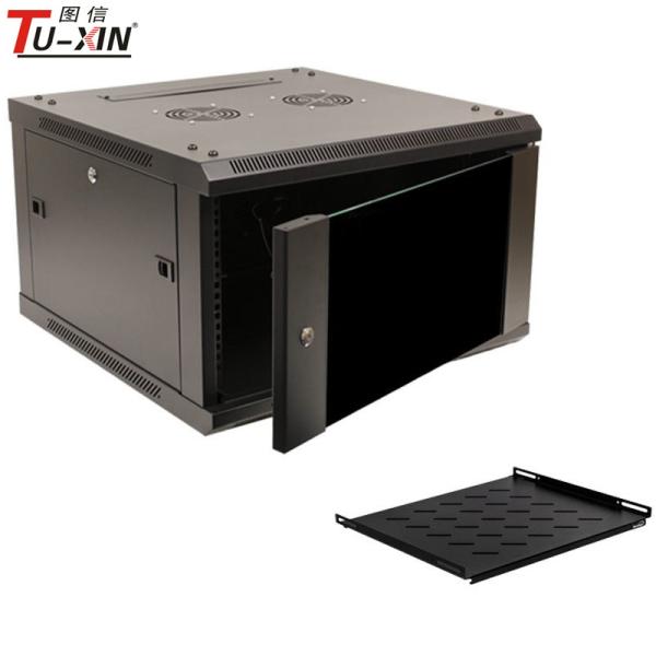 International Standard Wall Mount Network Cabinet 19 Inch 450 / 600mm Depth