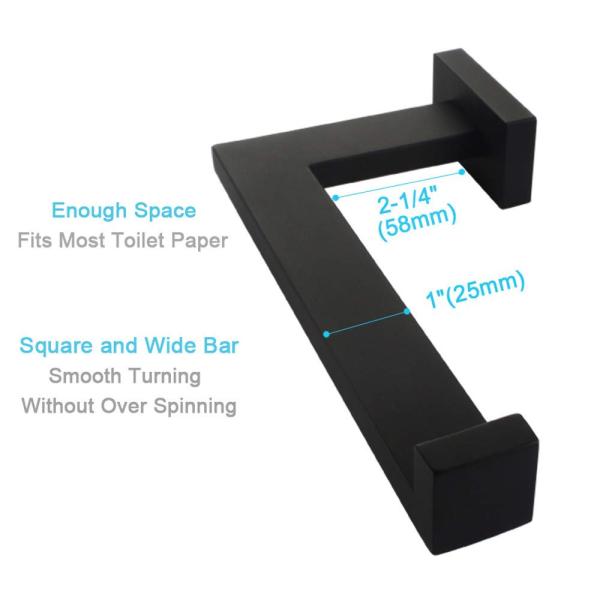 Single Matte Toilet Roll Storage Holder Stainless Steel Toilet Roll Holder