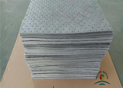 Industrial 100% Polypropylene Fuel And Universal Pad With Perforated Grey