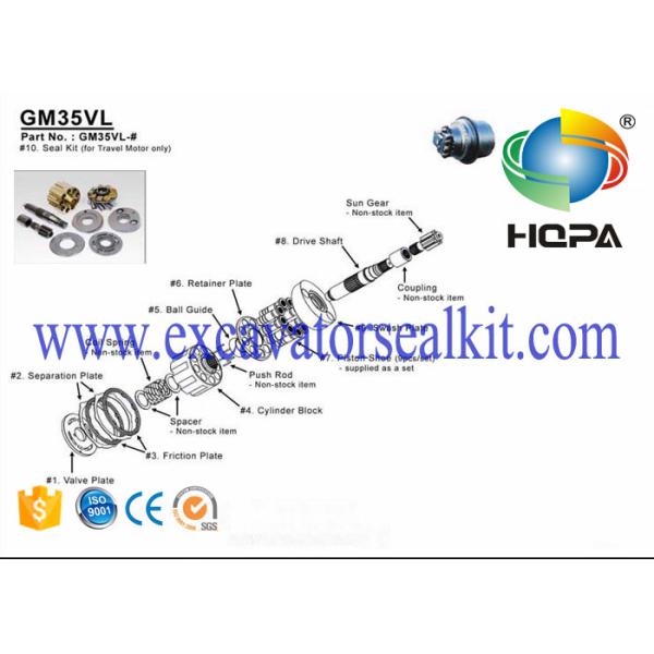 Части мотора перемещения экскаватора высокой точности, ботинок поршеня конечной передачи Набтеско Теджин Сайки