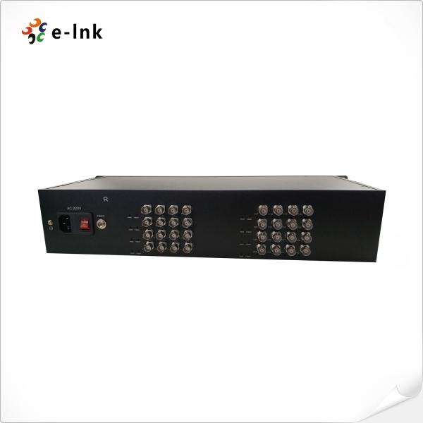 32 Channels 1080P HD AHD CVI TVI CVBS 4-in-1 Video Fiber Converter