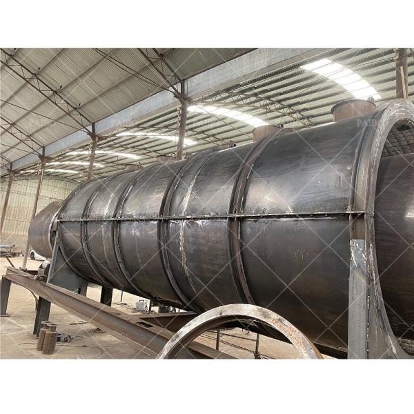 7CBM Capacidade Máquina de fabricação contínua de pó de carvão para carbonização de casca de amendoim