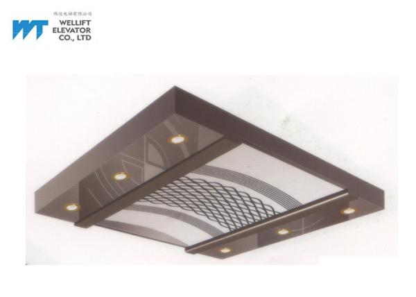 Arched / Flat Top Elevator Cabin Decoration Mirror Hairline Stainless Steel Design