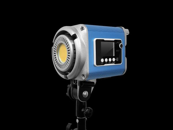 200W デイライト LED ビデオライト 連続出力 ボウーンズ マウント スタジオライト ビデオスポットライト ZR-200PRO 2700K- 7500K