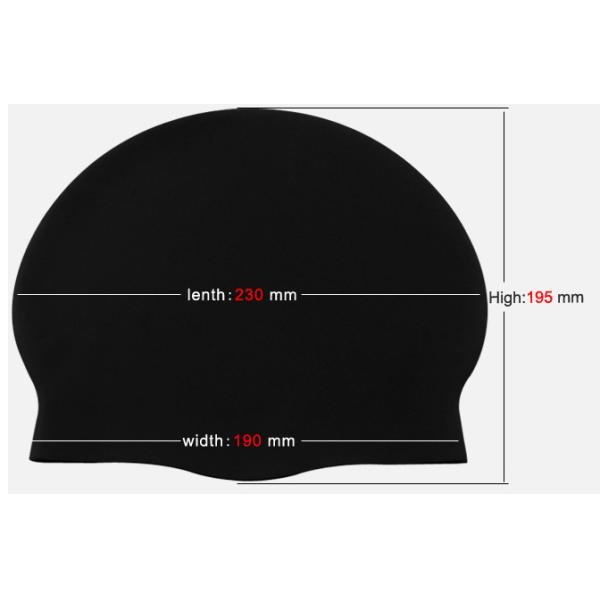 Fashion Bathing Silicone Rubber Parts , Colorful Adult Waterproof Swimming Hat