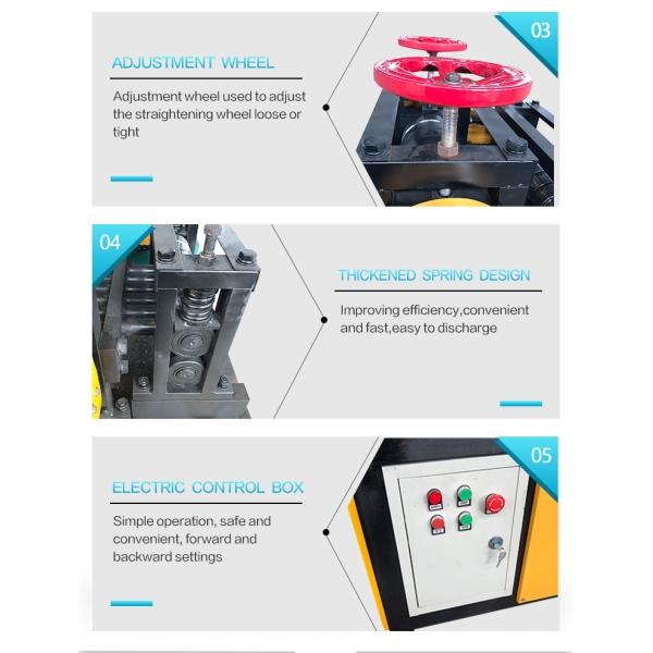 Efficiently Straighten 4-25mm Diameter Bars with this Steel Bar Straightening Machine
