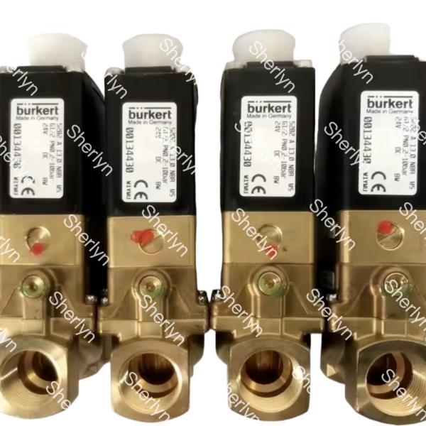 Burkert Solenoid Valve 00221658 Brass Valve Body 6213 Type G3/4 2/2 Normally Closed