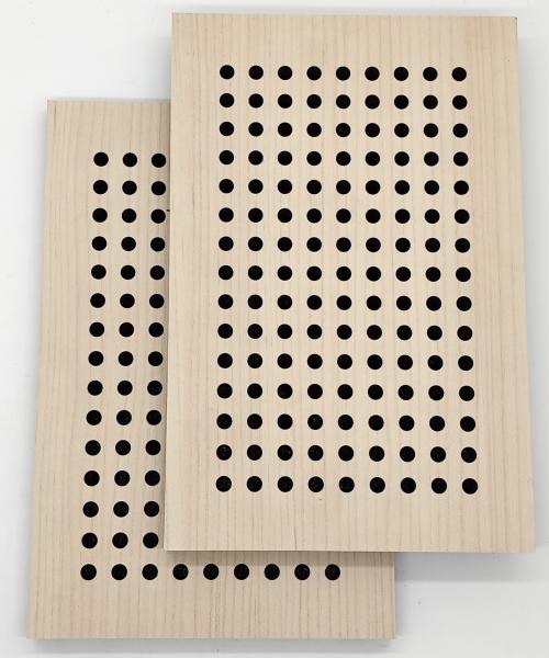 OEM Veneer Perforated Acoustic Panel Ceiling Tile Sound Absorber