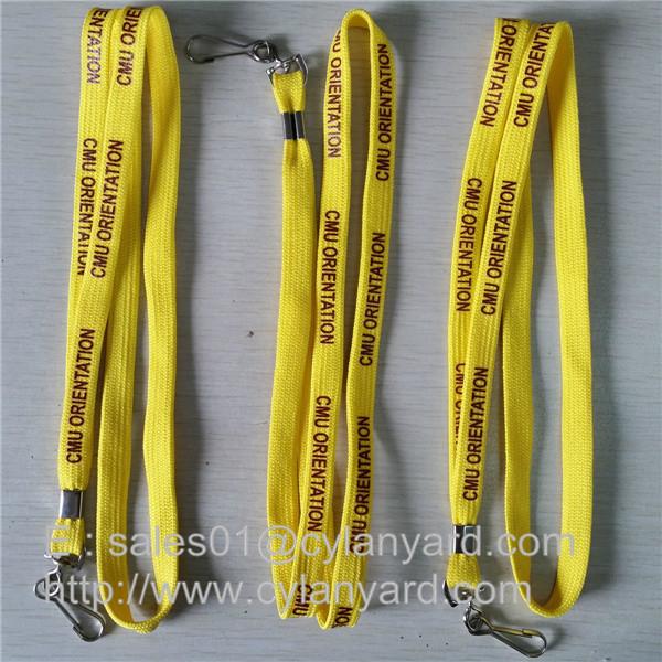 Cheap tubular polyester lanyard with card tag, polyester tube lanyard with card strap,